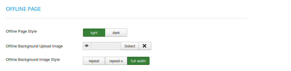 FavThemes tutorial for the offline page template parameters
